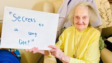 Secrets to a long life with Leeds care home Resident